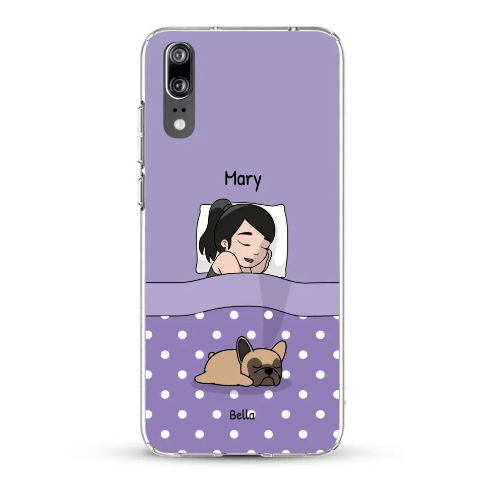 Cuddle time with pets Single - Personalised Phone Case