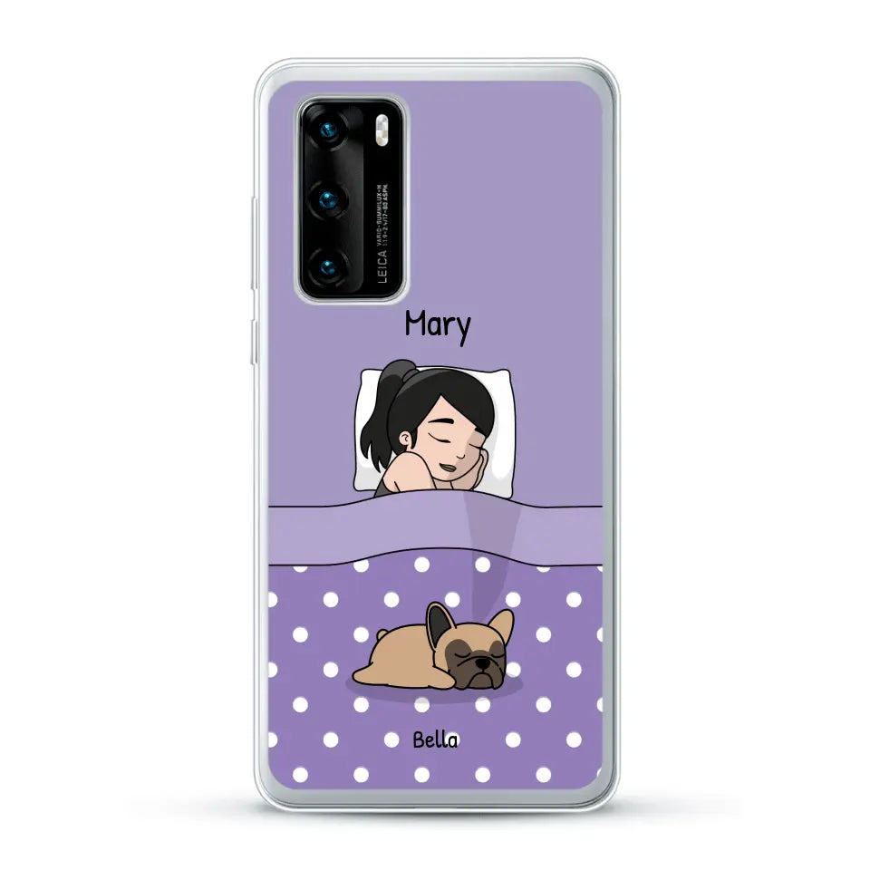 Cuddle time with pets Single - Personalised Phone Case