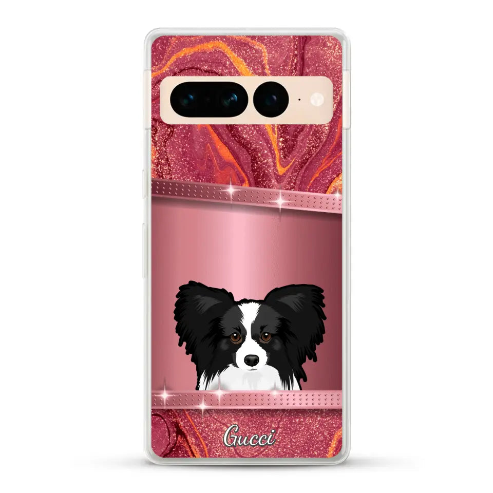 Peeking Pets Glitter Look - Personalised Phone Case