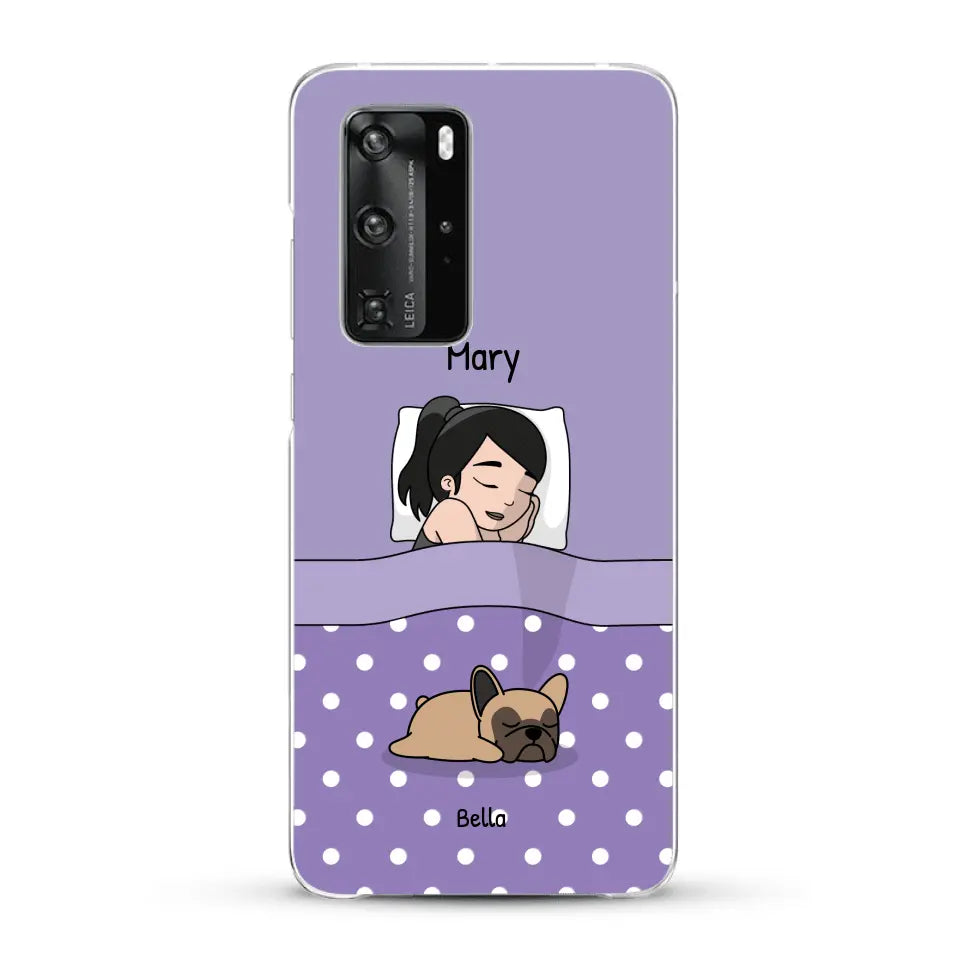 Cuddle time with pets Single - Personalised Phone Case