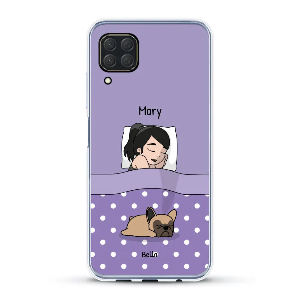 Cuddle time with pets Single - Personalised Phone Case