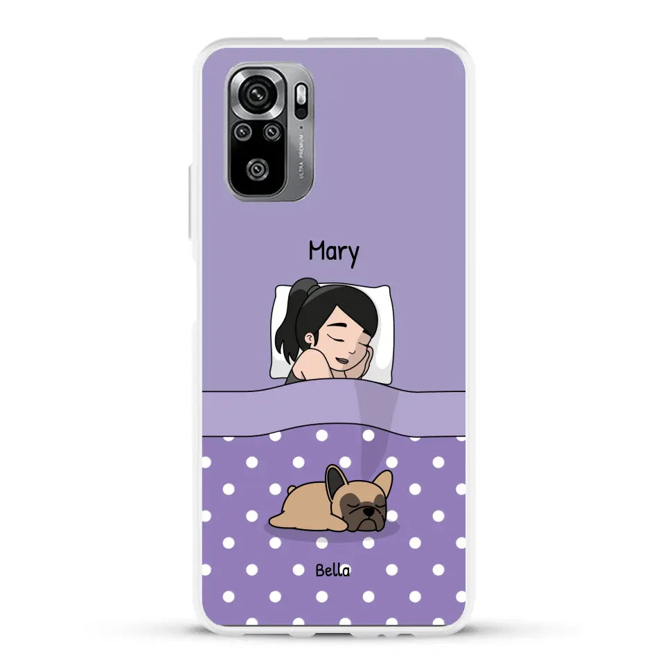 Cuddle time with pets Single - Personalised Phone Case