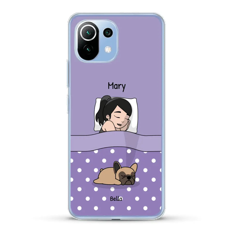 Cuddle time with pets Single - Personalised Phone Case