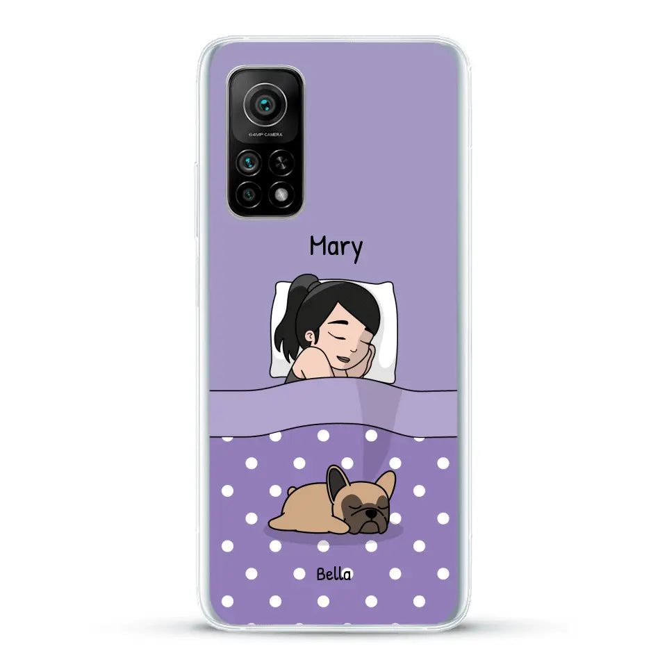 Cuddle time with pets Single - Personalised Phone Case