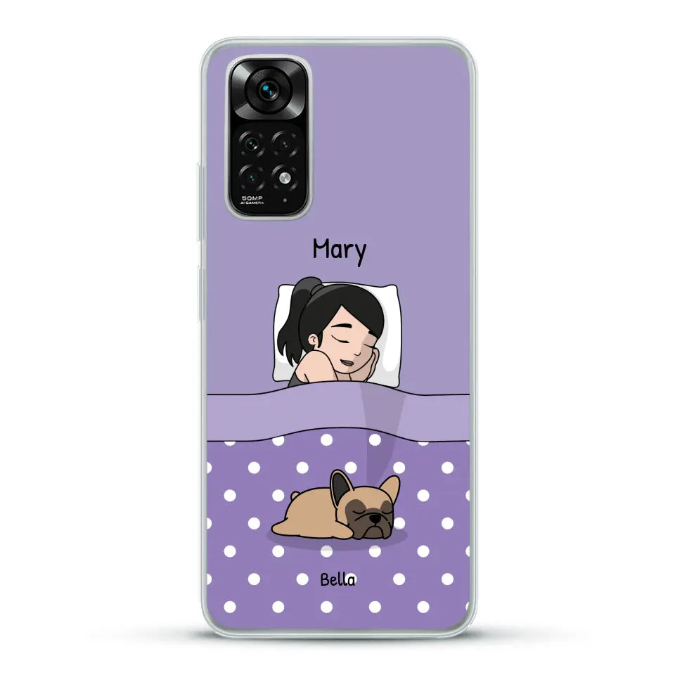 Cuddle time with pets Single - Personalised Phone Case