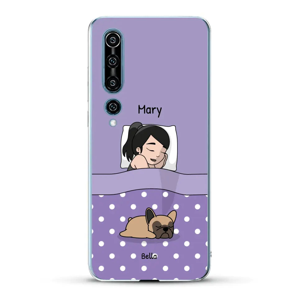 Cuddle time with pets Single - Personalised Phone Case