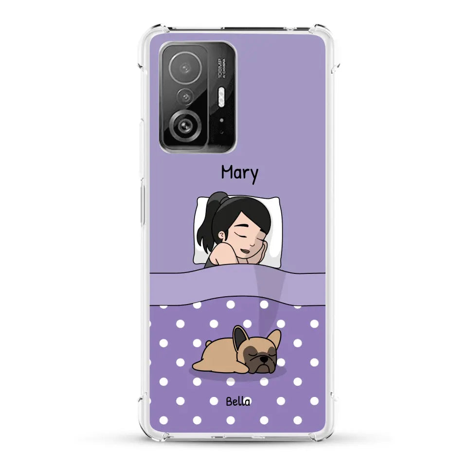 Cuddle time with pets Single - Personalised Phone Case