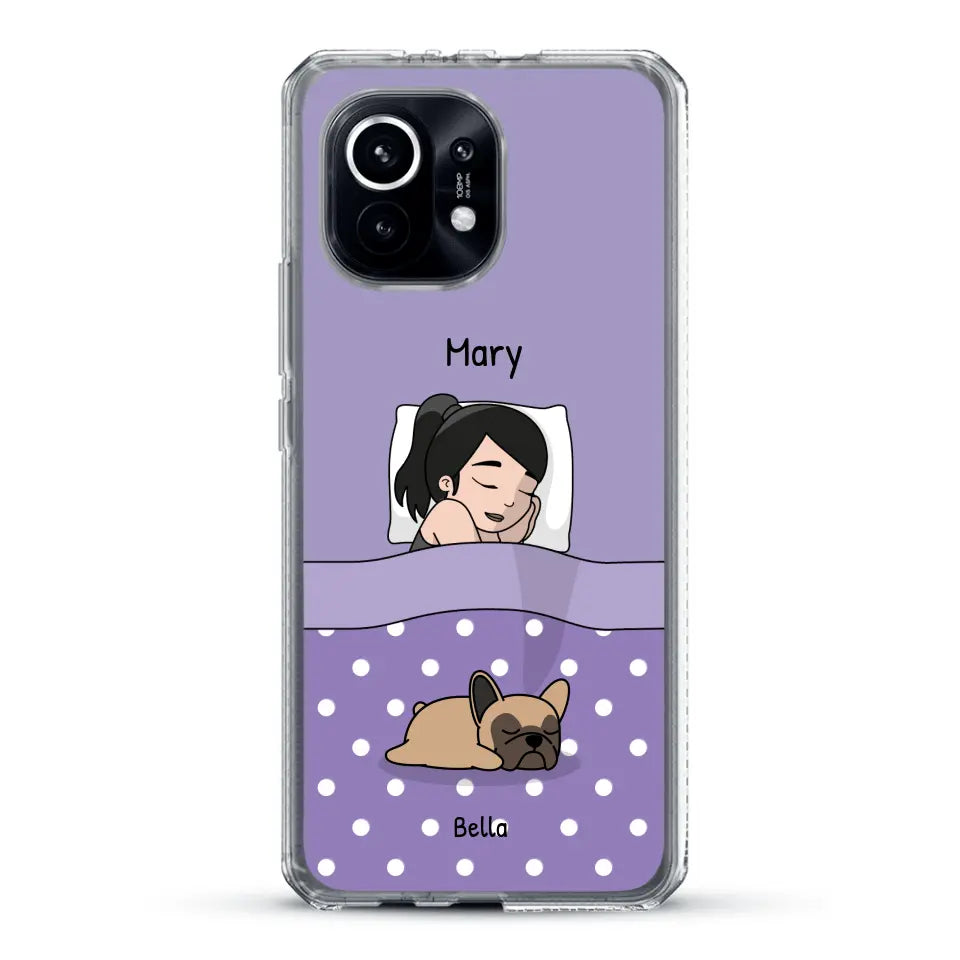 Cuddle time with pets Single - Personalised Phone Case