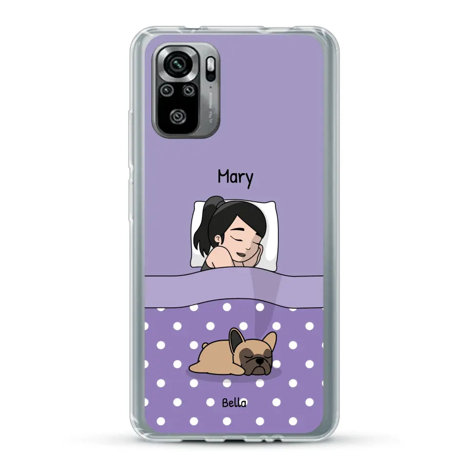 Cuddle time with pets Single - Personalised Phone Case