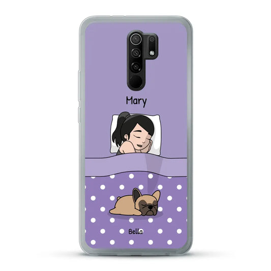 Cuddle time with pets Single - Personalised Phone Case