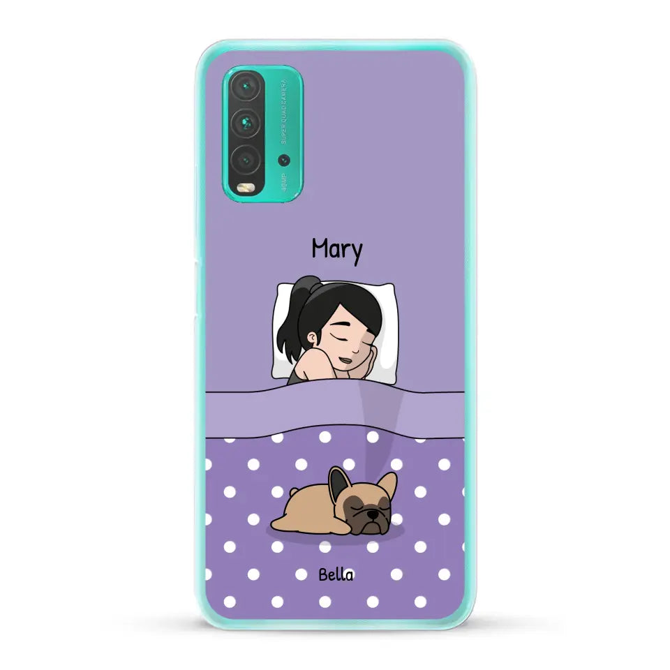 Cuddle time with pets Single - Personalised Phone Case