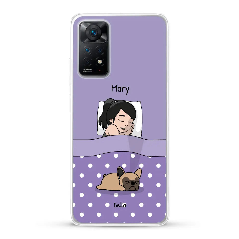 Cuddle time with pets Single - Personalised Phone Case