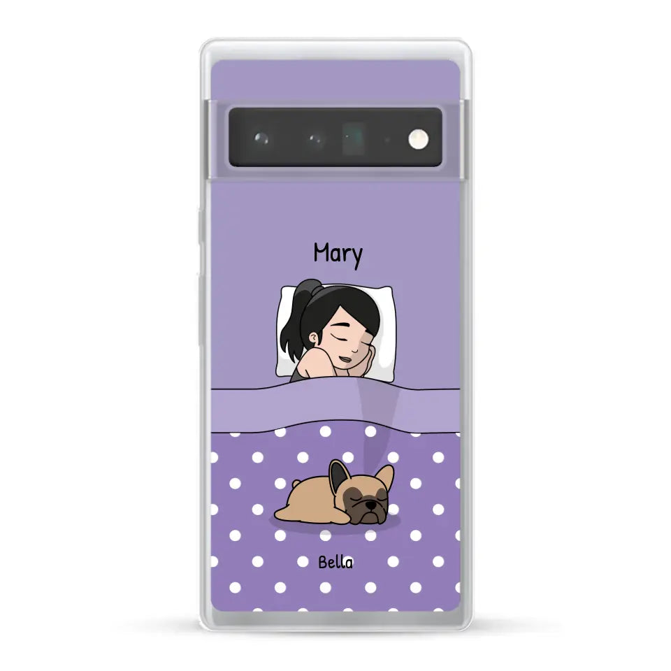 Cuddle time with pets Single - Personalised Phone Case