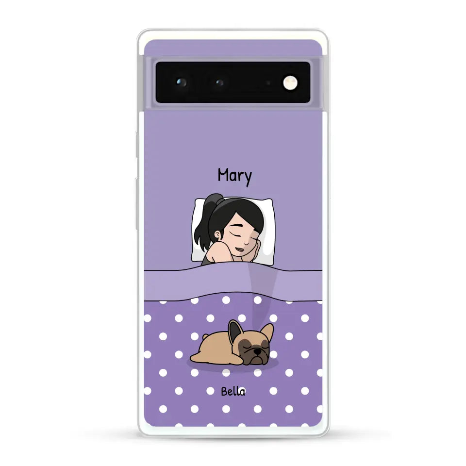 Cuddle time with pets Single - Personalised Phone Case