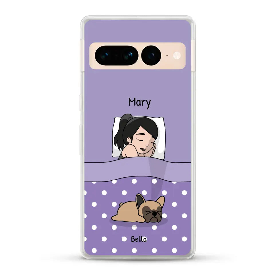 Cuddle time with pets Single - Personalised Phone Case