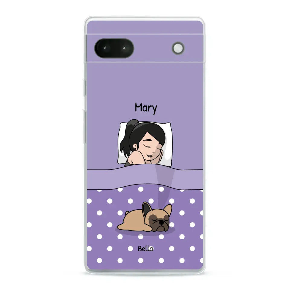 Cuddle time with pets Single - Personalised Phone Case