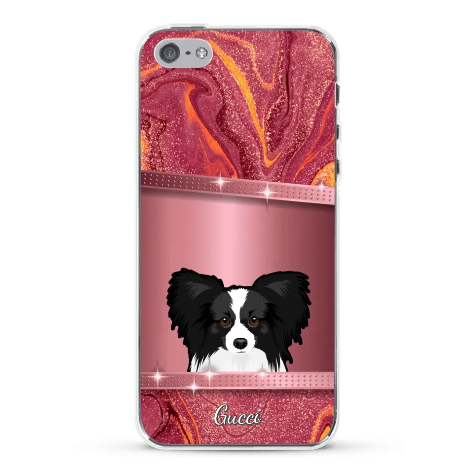 Peeking Pets Glitter Look - Personalised Phone Case