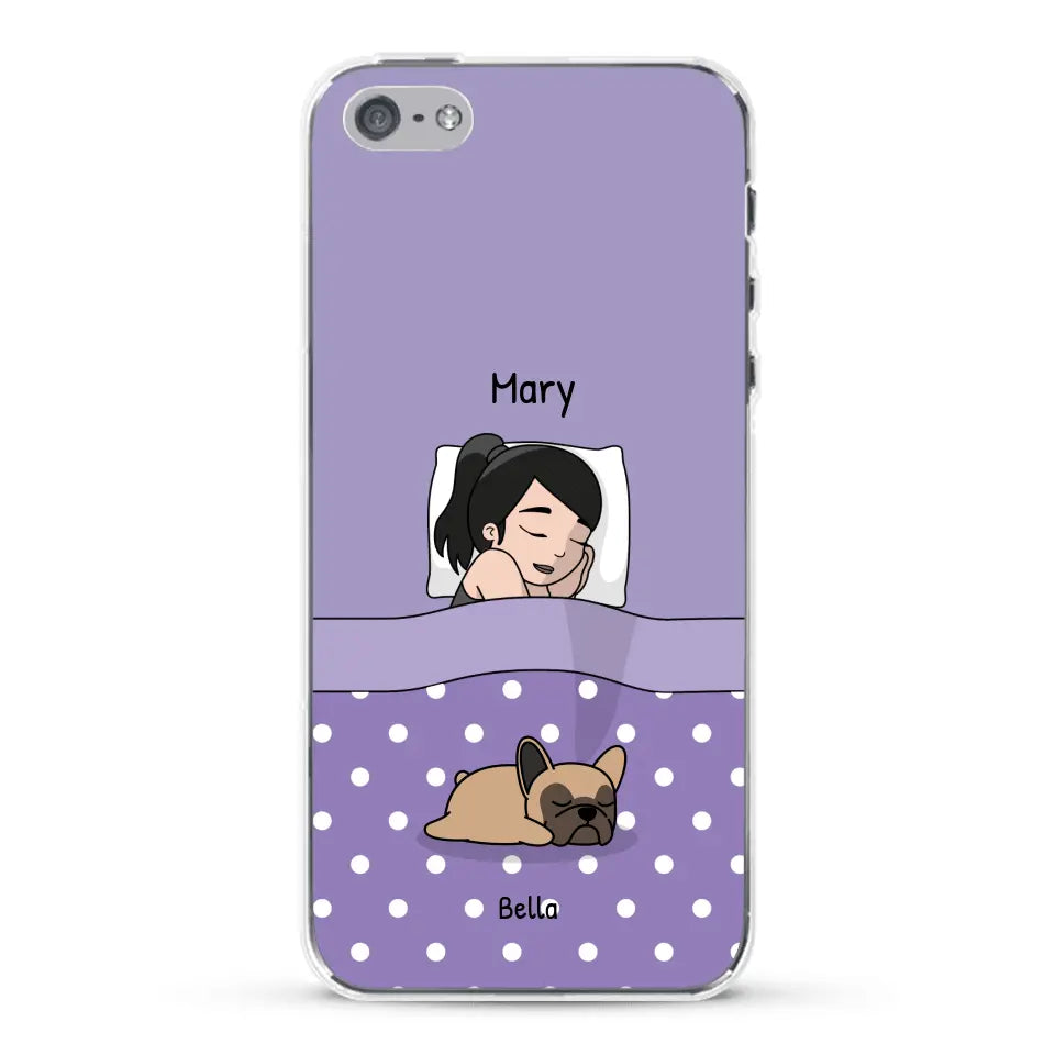 Cuddle time with pets Single - Personalised Phone Case