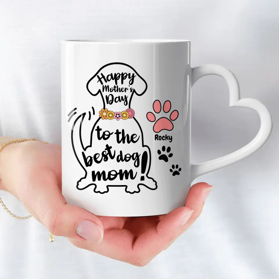 Best Dog Mom - Personalised mug