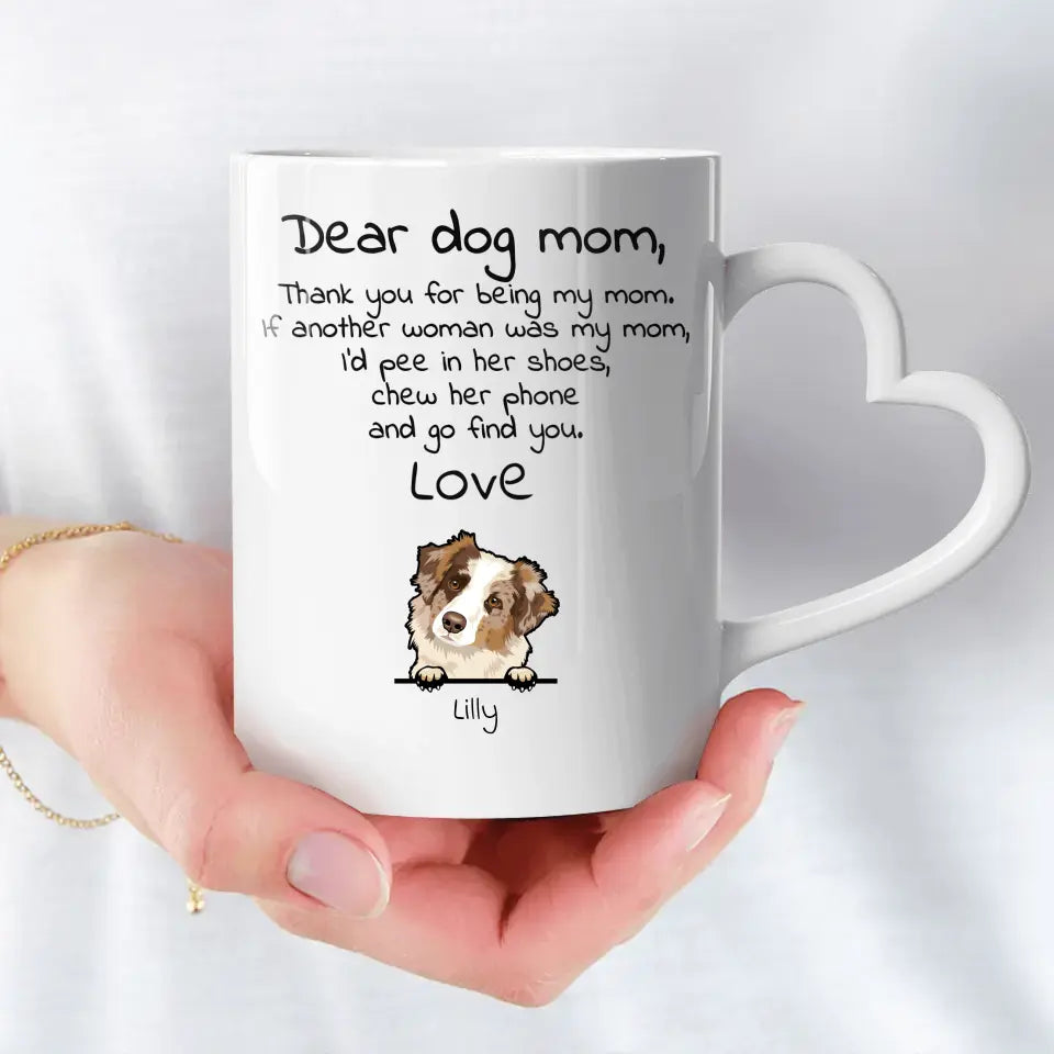 Dear dog mom mug best sale