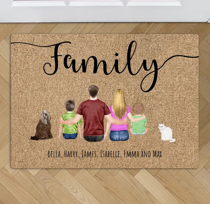 Family - Personalised doormat