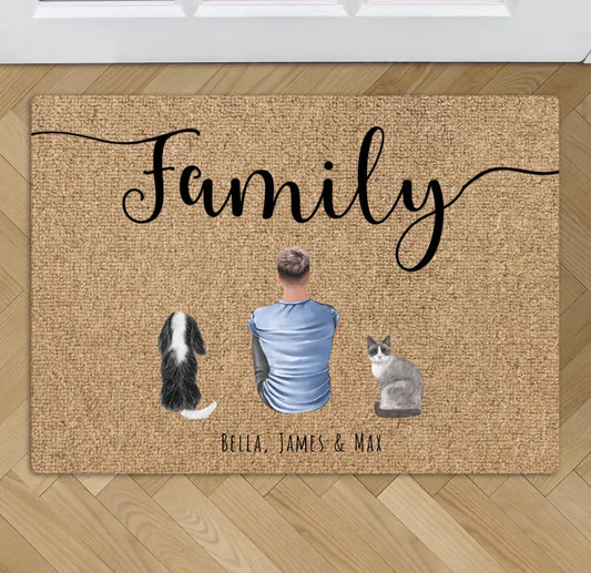 My family - Personalised doormat