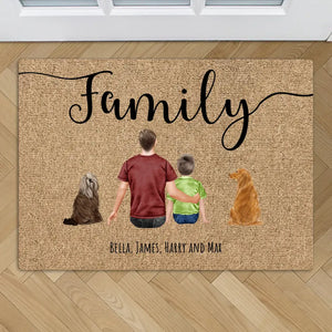 Family Single - Personalised Doormat - Featured Image