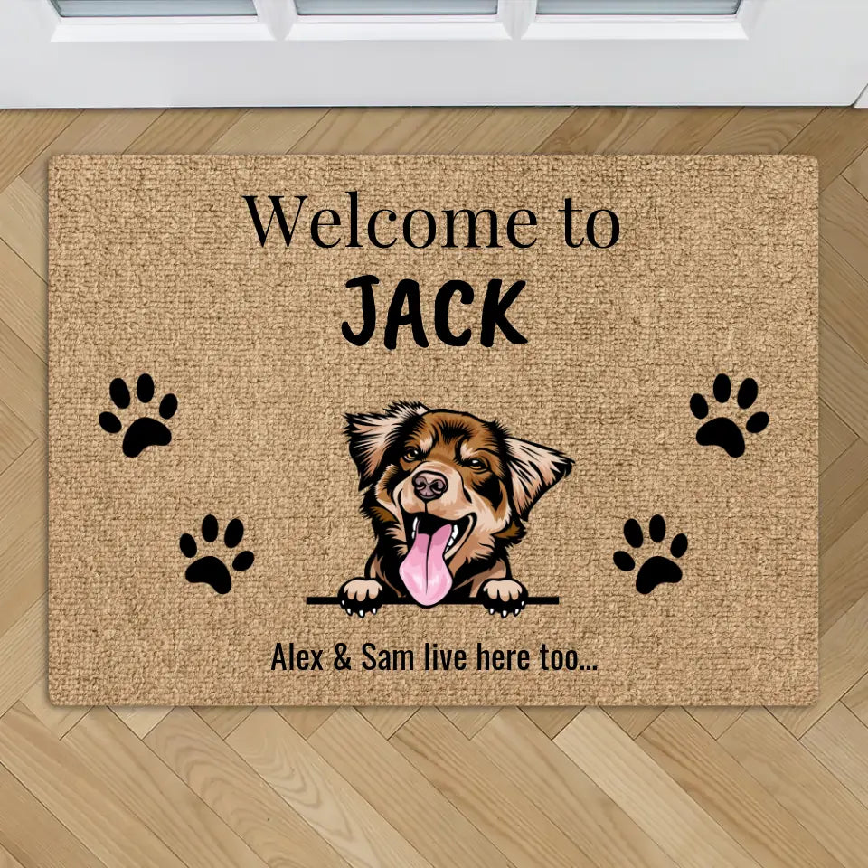 Welcome to - Personalised doormat