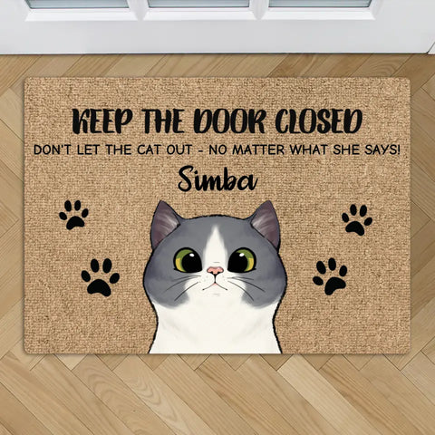 Curious cats - Personalised Doormat - Featured Image