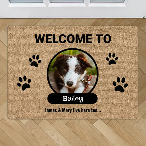 Photo with name tag - Personalised Doormat - Featured Image