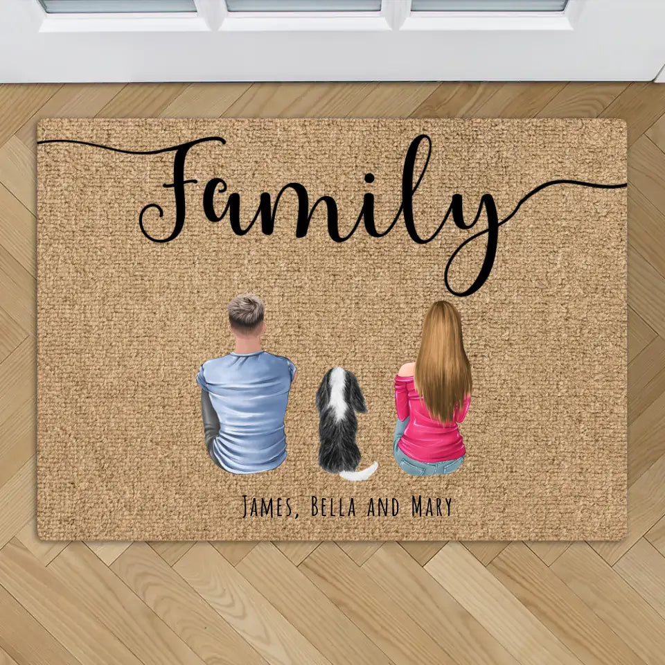 Couple - Personalised doormat
