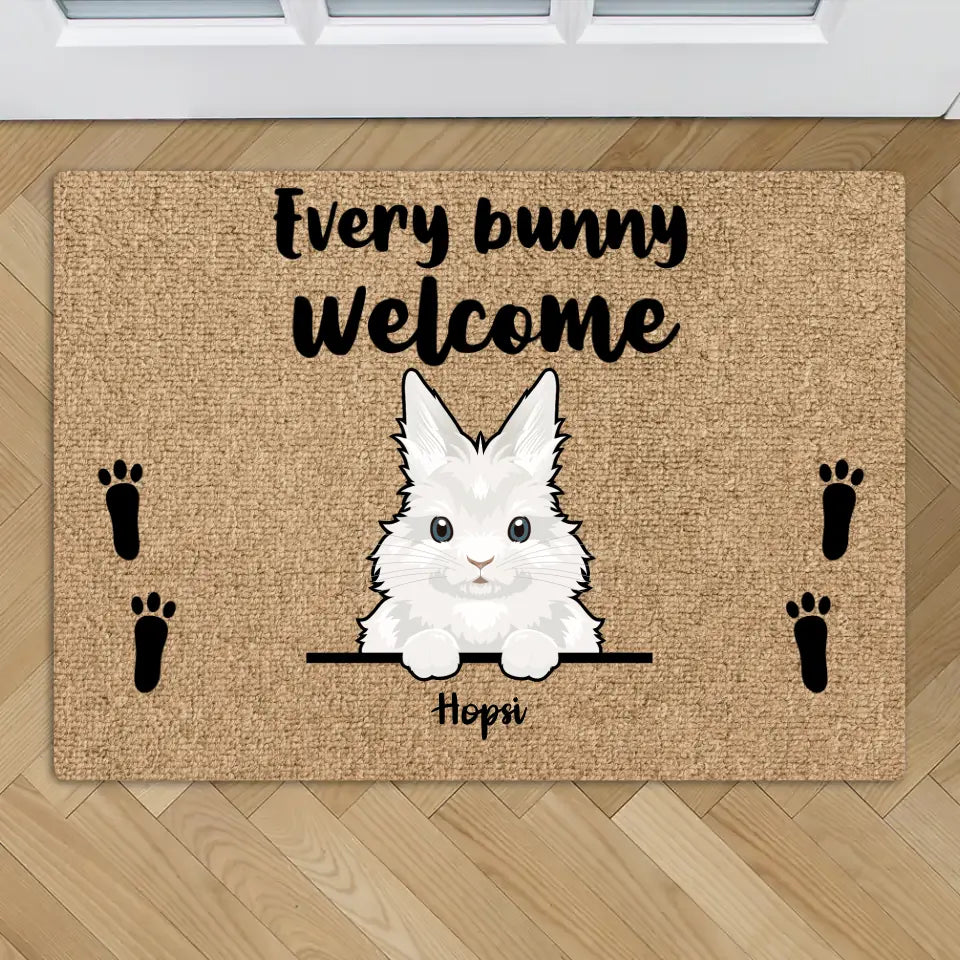 Every bunny welcome - Personalised doormat