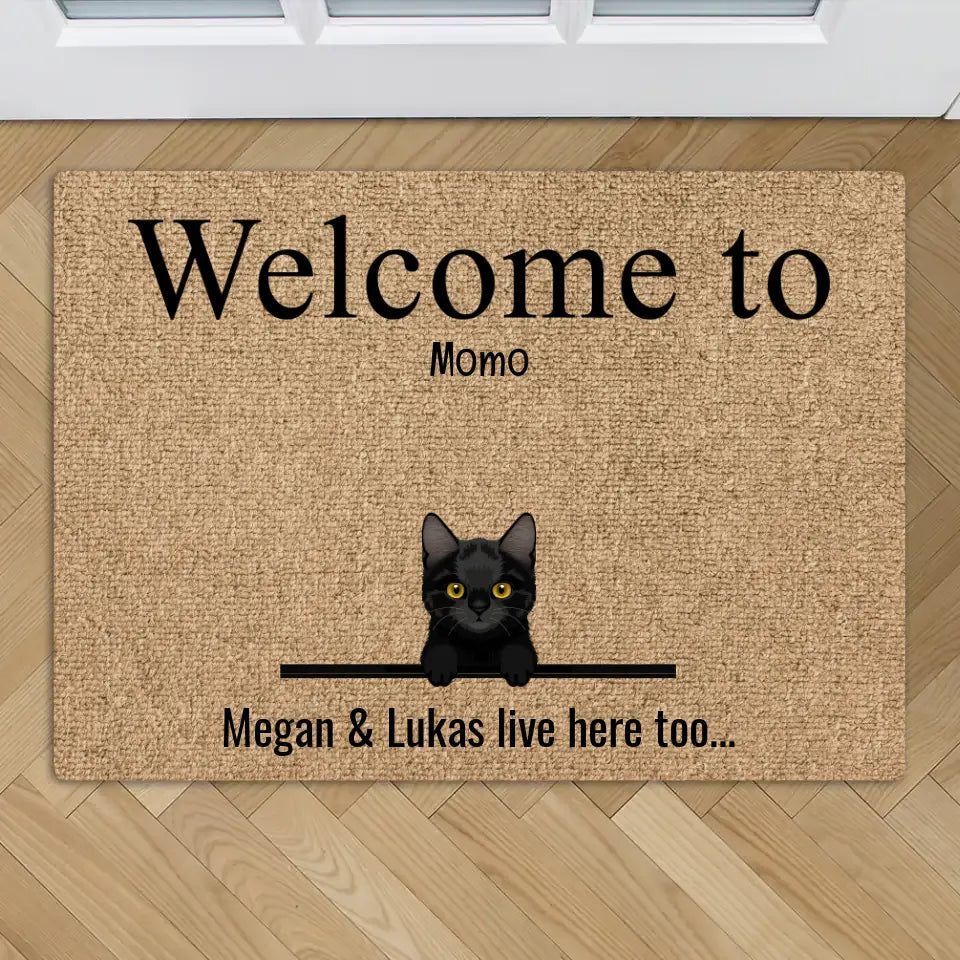 All my furry friends - Personalised doormat