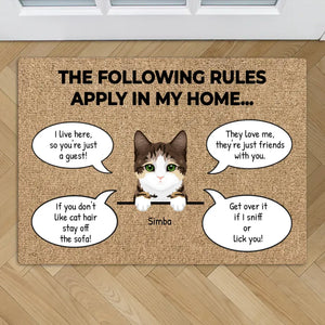 My/our rules - Personalised Doormat - Featured Image
