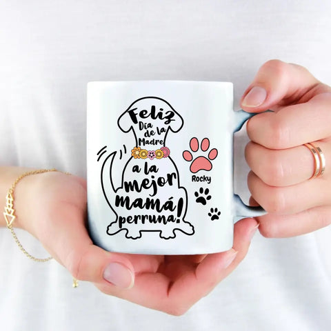 Mejor mamá perruna - Taza personalizada - Featured Image