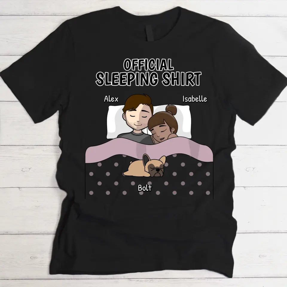 Cuddle time with pets - Personalised t-shirt