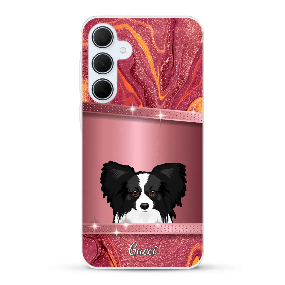 Peeking Pets Glitter Look - Personalised Phone Case