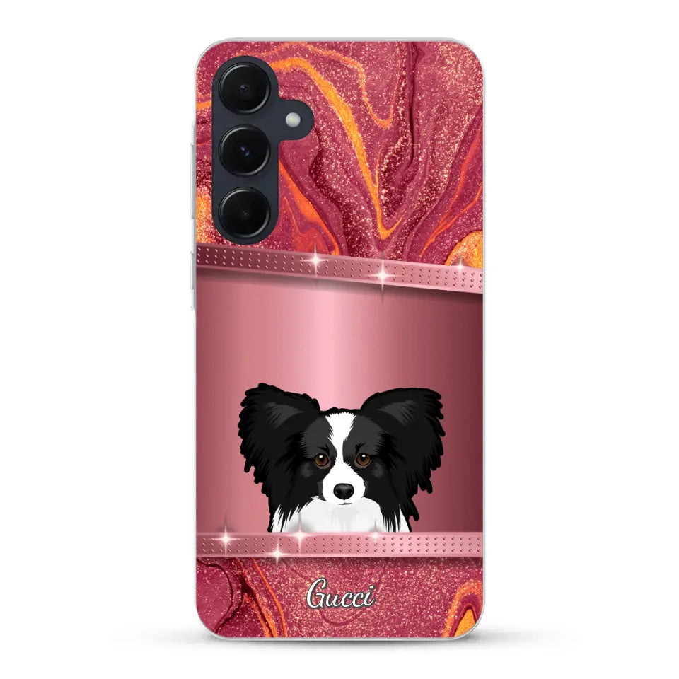 Peeking Pets Glitter Look - Personalised Phone Case