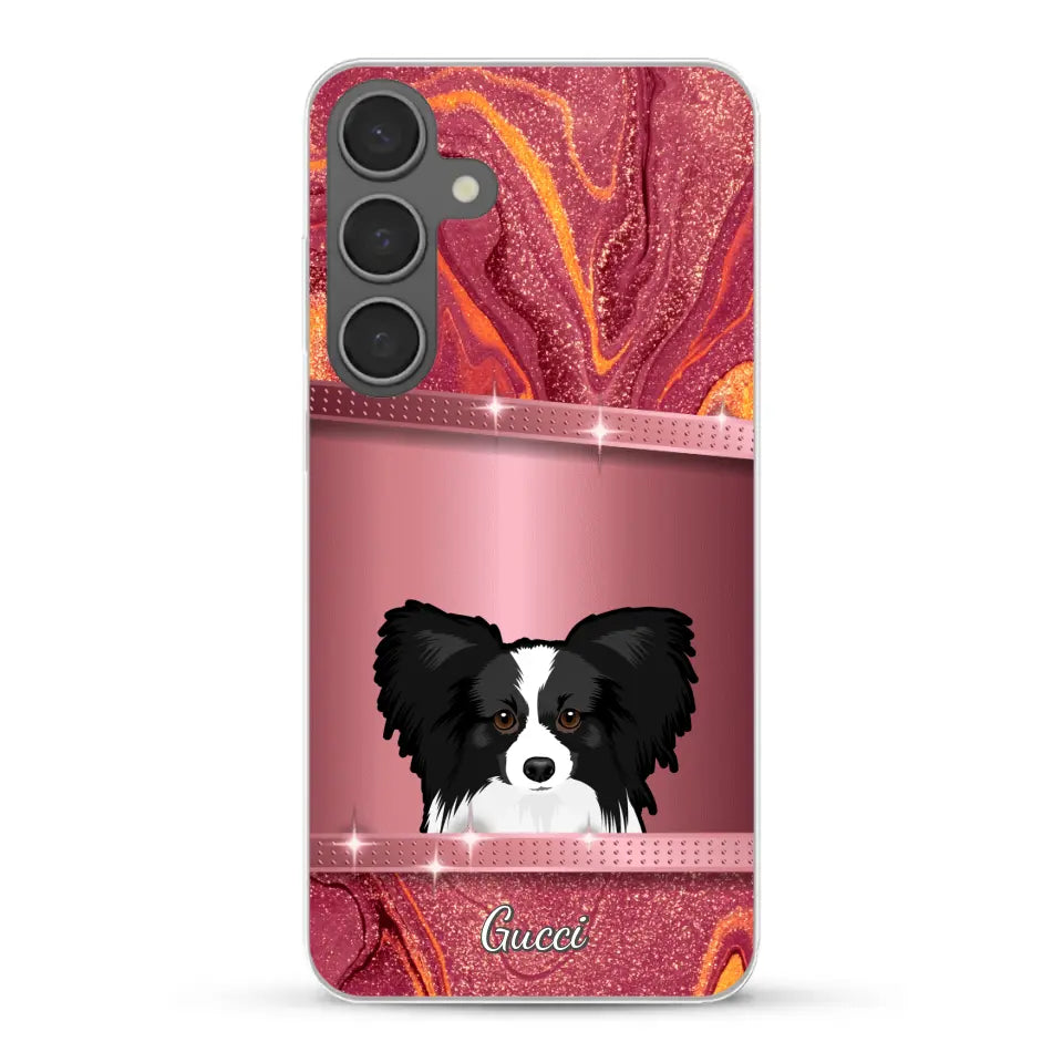 Peeking Pets Glitter Look - Personalised Phone Case