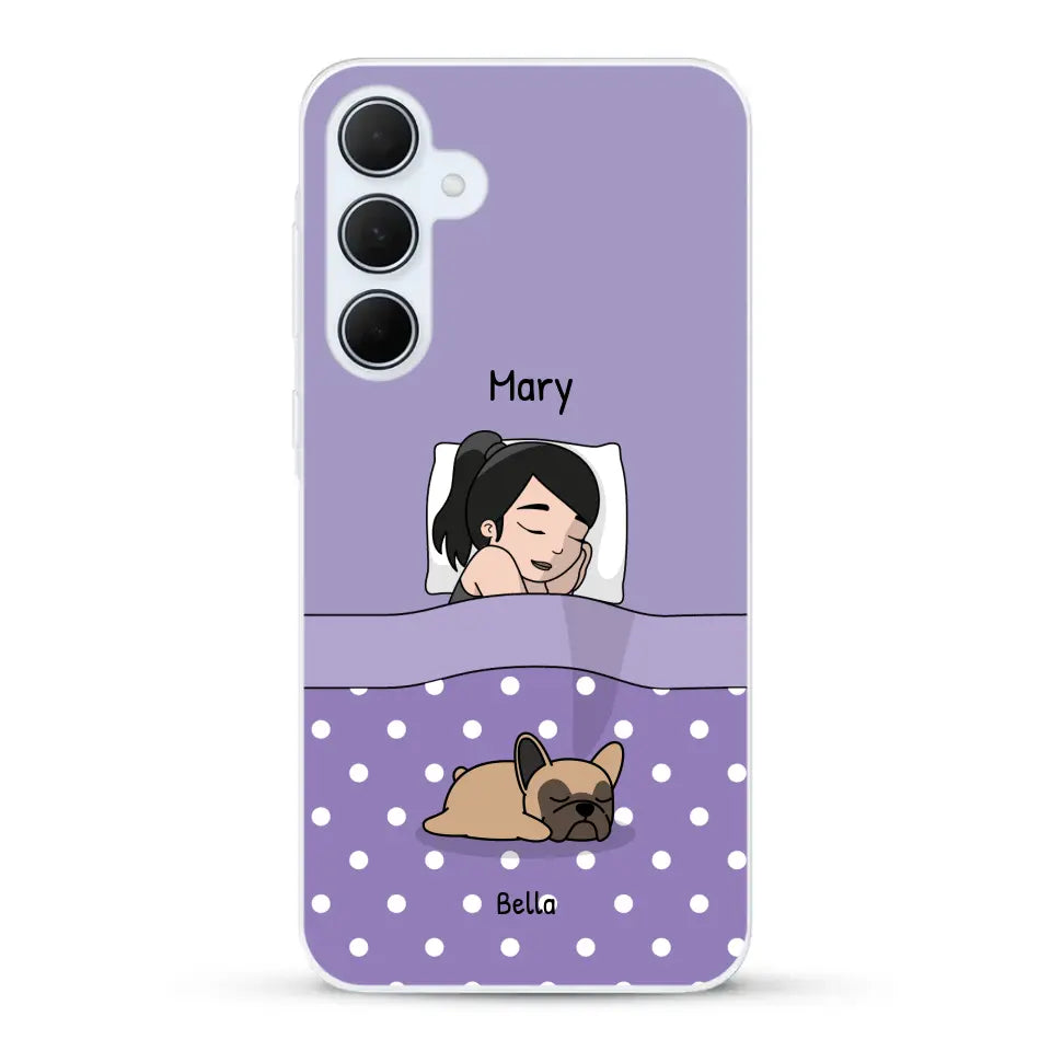 Cuddle time with pets Single - Personalised Phone Case