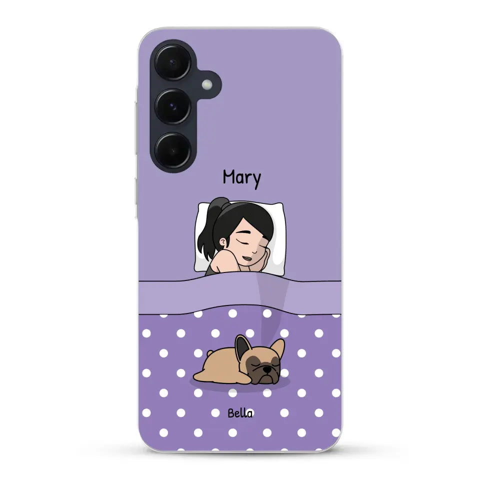 Cuddle time with pets Single - Personalised Phone Case