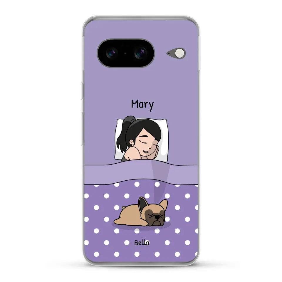 Cuddle time with pets Single - Personalised Phone Case