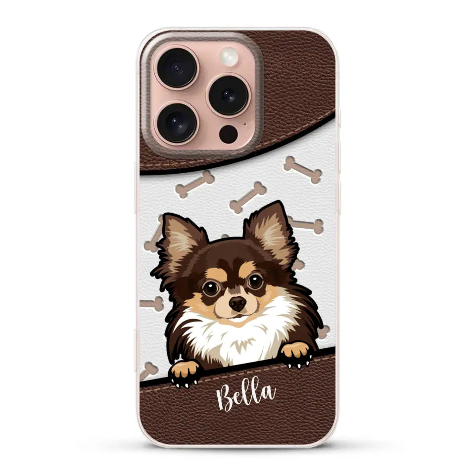 Pet leather look - Personalised Phone Case