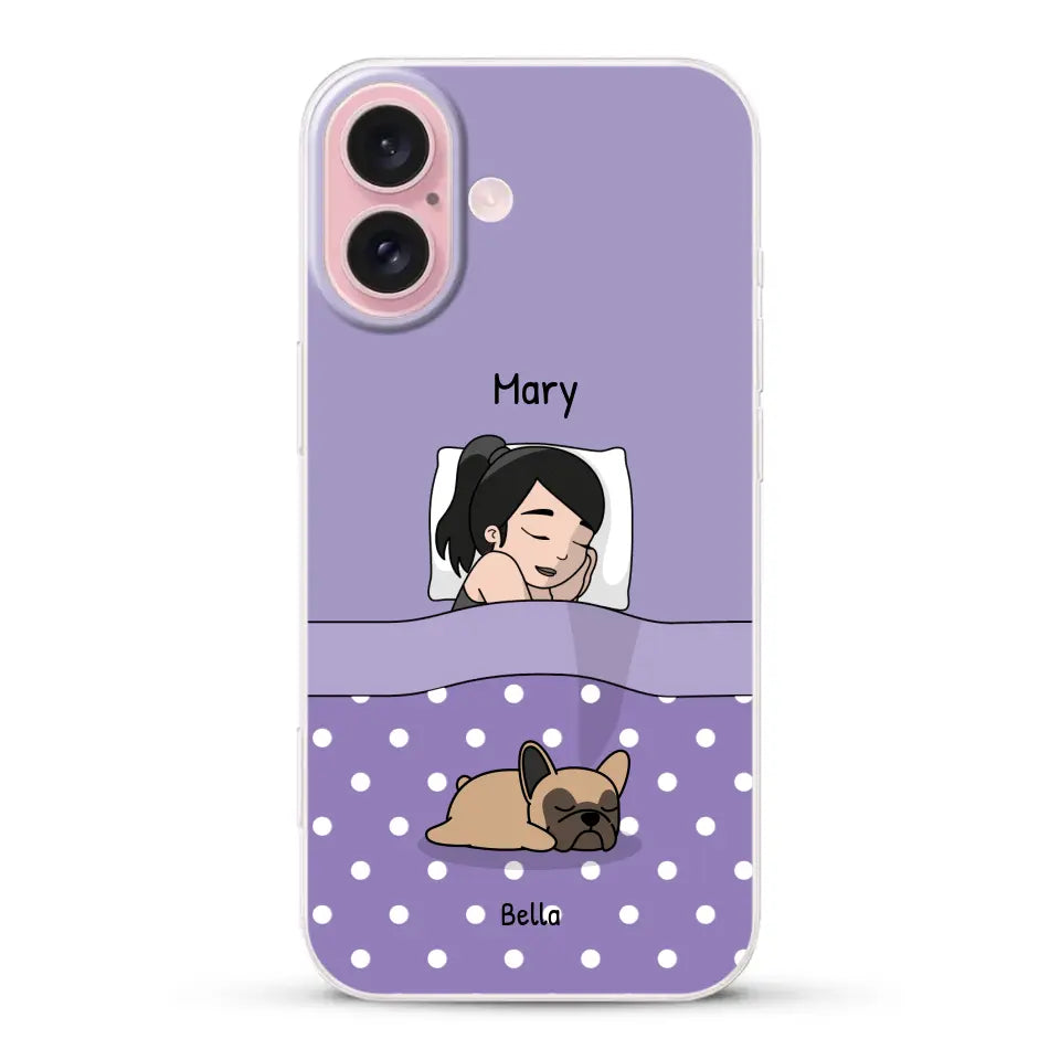 Cuddle time with pets Single - Personalised Phone Case