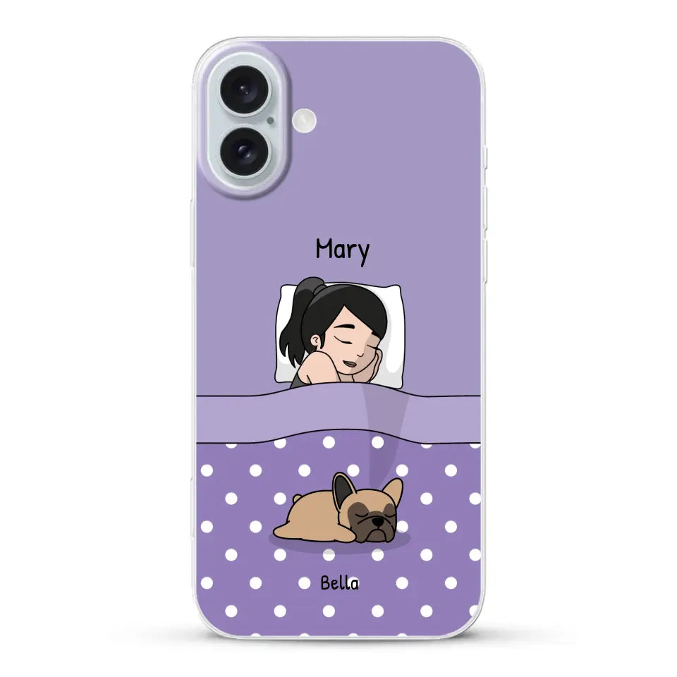 Cuddle time with pets Single - Personalised Phone Case