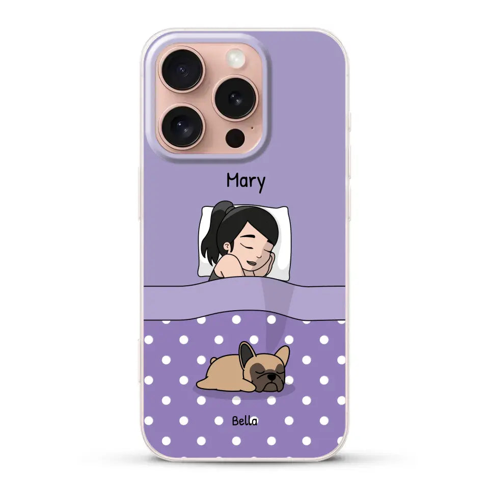 Cuddle time with pets Single - Personalised Phone Case