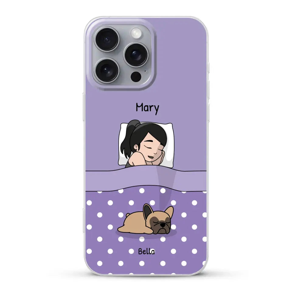 Cuddle time with pets Single - Personalised Phone Case