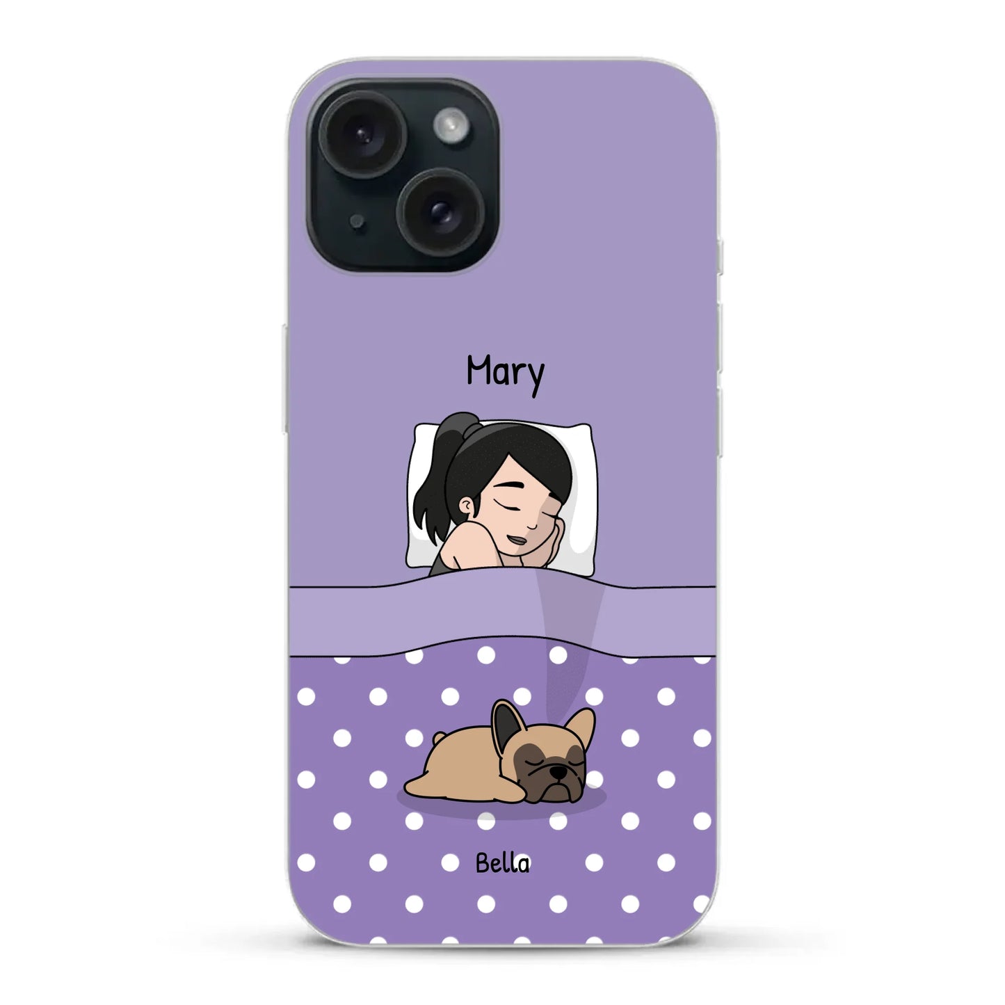 Cuddle time with pets Single - Personalised Phone Case