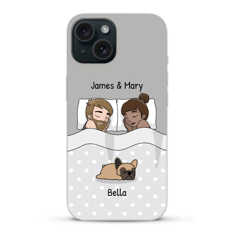 Cuddles with pets - Personalised Phone Case - Featured Image