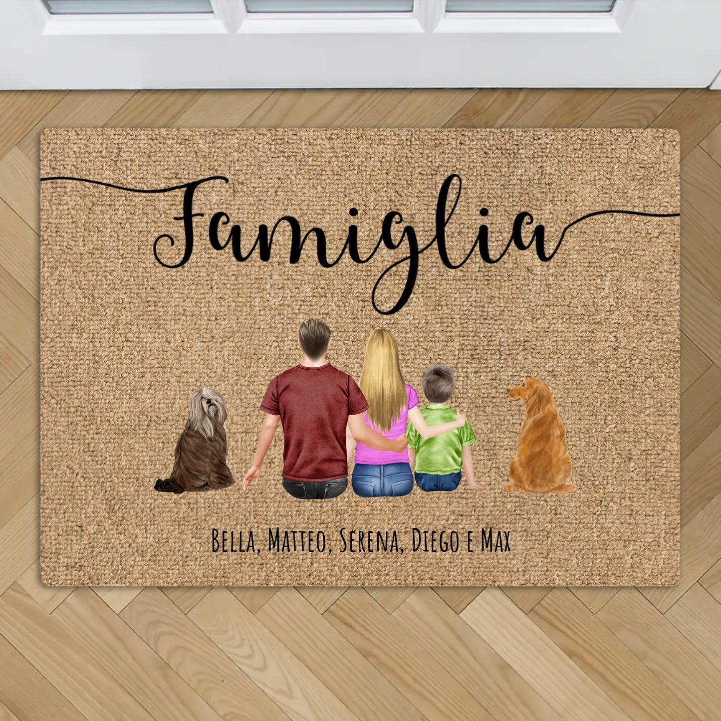 Famiglia – Zerbino personalizzato